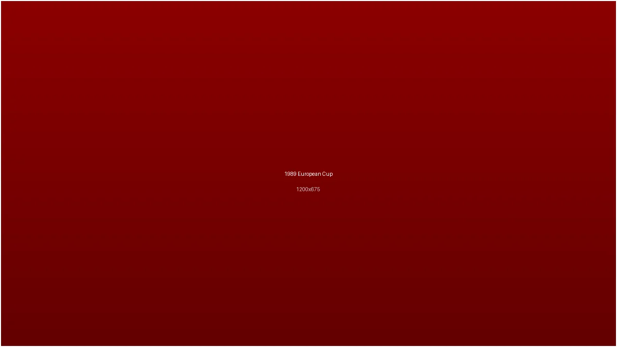 云开体育1989年欧冠决赛球队庆祝场景